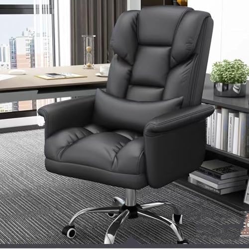 Gaming Office Computer Schreibtisch Schaukelstuhl Comfy Gamer PC Massage Work Stuhl 135 ° LECLINE, REAKRAKTIBLICHE FOOTREST, PU Leder Boss Office Sofa Schwenkspielstuhl einstellbare von FDTMGW