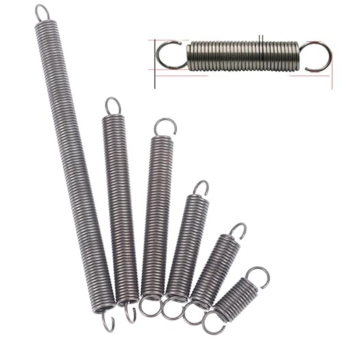 1 Stück Zugfeder mit offenem Haken, Rückzugsfeder, Spiralzugfeder, Zugfeder, Drahtdurchmesser 1,4 mm, verschiedene Größen: 80 mm, 1,4 mm, 14 mm 1 Stück Zugfeder mit offenem Haken, Rückzugsfeder, Spiralzugfeder, Zugfeder, Drahtdurchmesser 1,4 mm, verschiedene Größen: 80 mm, 1,4 mm, 14 mm von FDWDOL