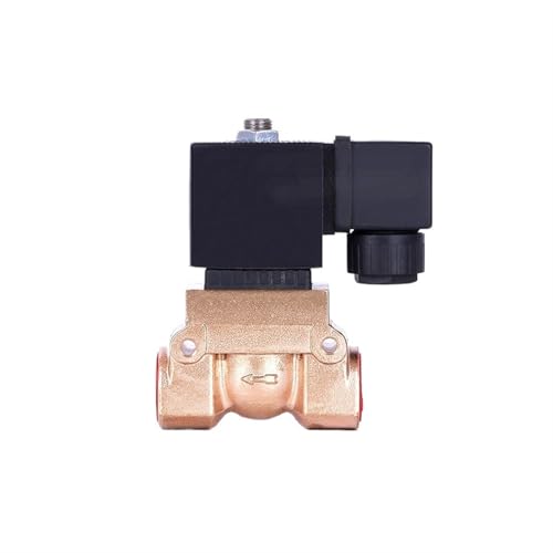 2-Wege-Hochdruck-Magnetventil Gas 24 V 12 V 1-1/4 Zoll DN32 50 bar Normalerweise geschlossen(BSP-24VDC) von FDYZCIYI