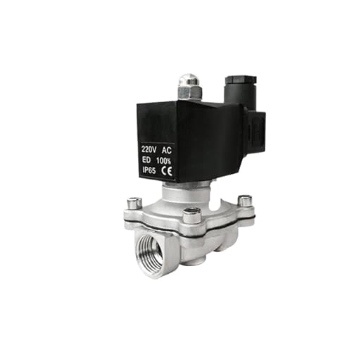 2" Zoll normalerweise geschlossenes elektronisches Magnetventil DN40 wasserdichte, vollständig geschlossene Spule 240 V AC Magnetventil(BSPT-240VAC-VITON-SEAL) von FDYZCIYI