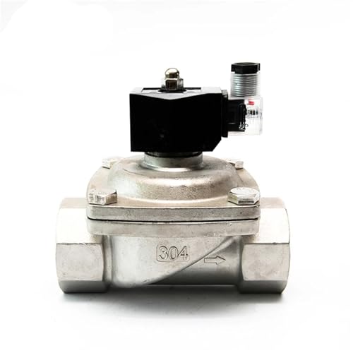 2 "normalerweise geschlossenes Magnetventil aus Edelstahl, wasserdichtes Magnetventil mit LED-Betriebsanzeige, 380 V AC(BSPT-380VAC-NBR-SEAL) von FDYZCIYI
