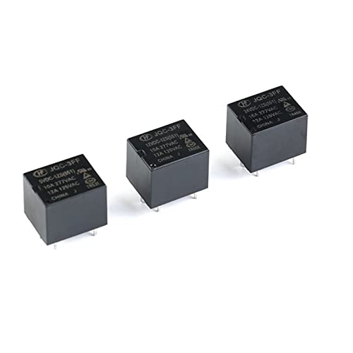 50 Stücke 10A Relais HF3FF-JQC-3FF- 5VDC-1ZS 12VDC-1ZS 24VDC-1ZS DIP5 5V 12V 24V DC 5Pin von FDYZCIYI
