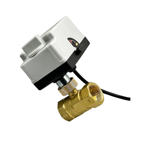 DN15 DN20 DN25 Motorisiertes Kugelventil 220 V 12 V 24 V 3-Draht-2-Punkt-Steuerung Elektrisches Messing-Kugelventil mit manuellem Schalter(1.5 Inch) von FDYZCIYI