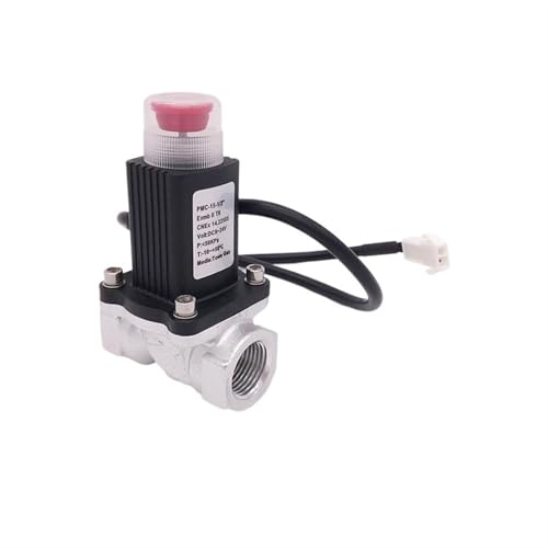 DN15 DN20 DN25 manuelle Rückstellung G1/2" G3/4" G1" Erdgas-Notabsperrventil Aluminiumlegierung for Zuhause DC9-24V 12V DC(DN20) von FDYZCIYI