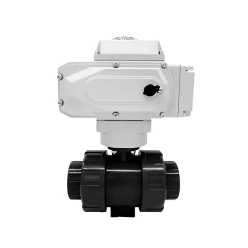 DN32 Pneumatisches UPVC-Kugelventil Doppel-Union-Pneumatikventil Industrieventil Automatisches Ventil for Wasser/Gas(220VAC) von FDYZCIYI