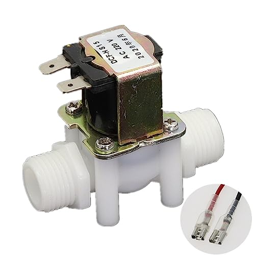 FDYZCIYI 12V 24V G1/2" Kunststoff Elektroeinlass Magnetventil Wasserventil for Waschmaschine Wasserspender Garten Sprühbewässerung NC/NO(12V-Normally Open) von FDYZCIYI
