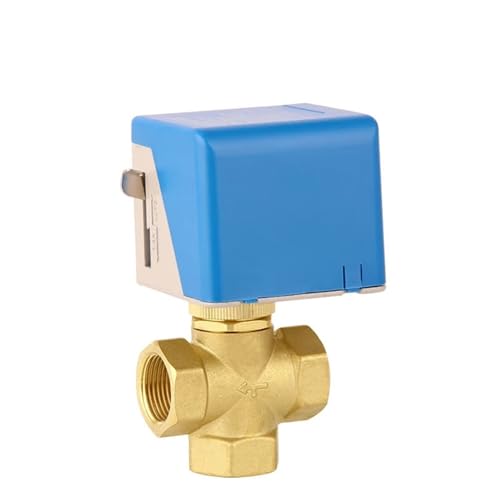 FDYZCIYI 3/4" 1" Three-Way Brass Electric Globe Valve Female Thread Electric Three-Way Valve Two-Wire System(1") von FDYZCIYI