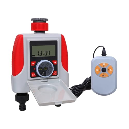 FDYZCIYI Aqualin Gartenbewässerungs-Timer mit Zwei Ausgängen, digitales elektronisches Magnetventil, Regensensor/Feuchtigkeitssensor-Set(with Humidity Sensor) von FDYZCIYI
