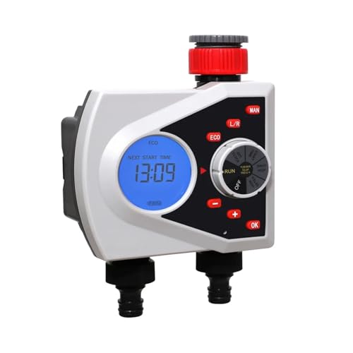 FDYZCIYI Automatischer Bewässerungstimer for den Garten mit Zwei Ausgängen, digitales elektronisches Magnetventil-Sprinkler-Timer-Steuerungssystem FDYZCIYI Automatischer Bewässerungstimer for den Garten mit Zwei Ausgängen, digitales elektronisches Magnetventil-Sprinkler-Timer-Steuerungssystem von FDYZCIYI