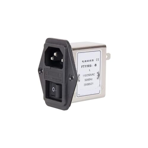 FDYZCIYI IEC-Steckdosen-Netzfilter FT110B-1-B 3 6 10 Einzelsicherung(FT110I-10-B) von FDYZCIYI