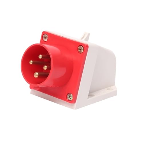 FDYZCIYI Industrielle Ausrüstung Reverse Stecker 4 core 16A32A Wasserdicht Aviation Stecker Stecker Docking Reverse Stecker 380(32A Surface Mounted Reverse Plug) von FDYZCIYI