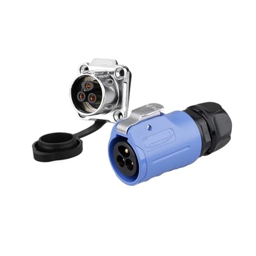 FDYZCIYI LP20 wasserdichter Luftfahrtstecker 3-adrig, 2 männliche und weibliche Schnellstromanschlüsse, Schraubcrimpverschluss, Drahttyp(3 core Flange) von FDYZCIYI