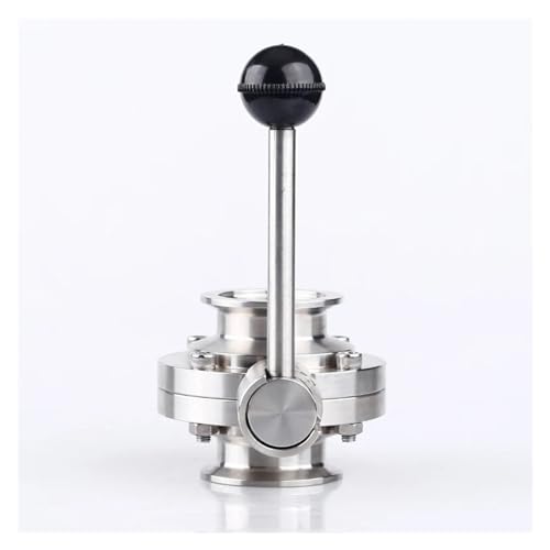 Manuelles Vakuum-Schnelllade-Schmetterlingsventil 304 Edelstahl-Klemmfutter(1 Inch) von FDYZCIYI