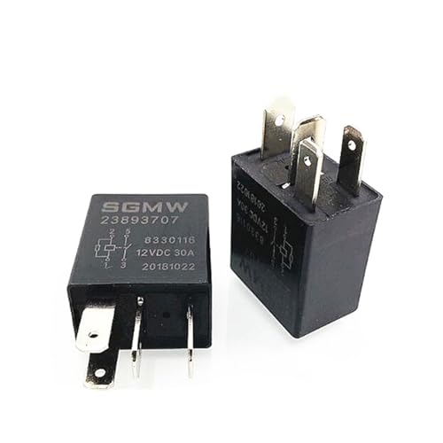 Relais 23893707 12VDC DC12V 12V 30A 4PIN Auto-Relais(5PCS) von FDYZCIYI