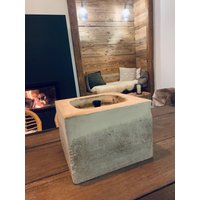 Beton Kerze Xxl Wachsfresser Dauerkerze Dauerdocht von FDesignerStore