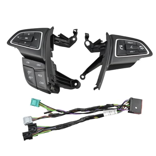 LenkradSteuerschalterTastenbaugruppe Passend Für Ford Focus, Multi-Funetion Lenkradtasten Audio Telefon Bluetooth Tempomat Autoschalter-Hohe Konfiguration LenkradSteuerschalterTastenbaugruppe Passend Für Ford Focus, Multi-Funetion Lenkradtasten Audio Telefon Bluetooth Tempomat Autoschalter-Hohe Konfiguration von FEAMCE