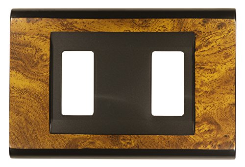 Feb 2582/RA Plaque Click A 2 Module, Wurzelholz von FEB