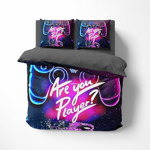 FEBE 3D Bettwäsche Gamepad Player Bettbezug-Set 135x200 + Kissenbezug 80x80 cm Wendebettwäsche 2 Teilig mit Reißveschluss FEBE 3D Bettwäsche Gamepad Player Bettbezug-Set 135x200 + Kissenbezug 80x80 cm Wendebettwäsche 2 Teilig mit Reißveschluss von FEBE