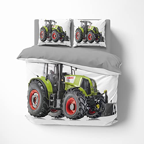 FEBE 3D Bettwäsche Tractor Bettbezug-Set 135x200 + Kissenbezug 80x80 cm Wendebettwäsche 2 Teilig mit Reißveschluss FEBE 3D Bettwäsche Tractor Bettbezug-Set 135x200 + Kissenbezug 80x80 cm Wendebettwäsche 2 Teilig mit Reißveschluss von FEBE