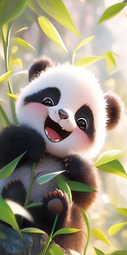 FEBE Strandtuch XXL 100x180 cm Panda Badetuch Groß 100% Mikrofaser Handtuch Stranddecke Sommer-Handtücher von FEBE