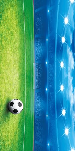 FEBE Strandtuch XXL Fußballplatz 100x180 cm Badetuch Groß 100% Mikrofaser Handtuch Stranddecke Sommer-Handtücher von FEBE