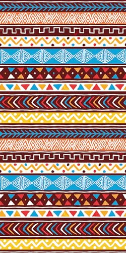 FEBE Strandtuch XXL Mosaik 100x180 cm Badetuch Groß 100% Mikrofaser Handtuch Stranddecke Sommer-Handtücher von FEBE