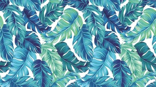 FEBE Strandtuch XXL Tropische Blätter 100x180 cm Badetuch Groß 100% Mikrofaser Handtuch Stranddecke Sommer-Handtücher von FEBE