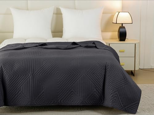 FEBE Tagesdecke Bettüberwurf 240x220 cm Dunkelgrau Überwurfdecke Sofadecke Sofaüberwurf Flauschig Mikrofaser Zimmer Deko Throw Blanket FEBE Tagesdecke Bettüberwurf 240x220 cm Dunkelgrau Überwurfdecke Sofadecke Sofaüberwurf Flauschig Mikrofaser Zimmer Deko Throw Blanket von FEBE