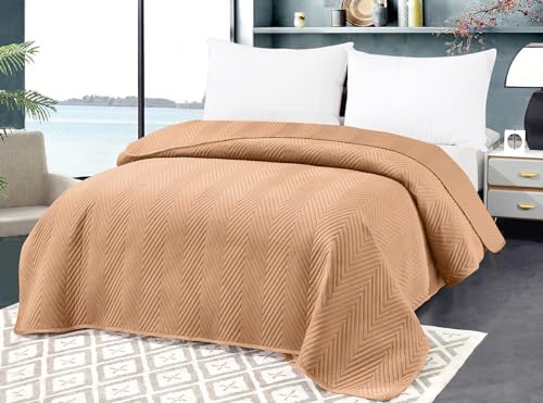 FEBE Tagesdecke Bettüberwurf Braun 200x220 cm Überwurfdecke Samt Velvet Flauschig Mikrofaser Sofadecke Sofaüberwurf Zimmer Deko Throw Blanket FEBE Tagesdecke Bettüberwurf Braun 200x220 cm Überwurfdecke Samt Velvet Flauschig Mikrofaser Sofadecke Sofaüberwurf Zimmer Deko Throw Blanket von FEBE