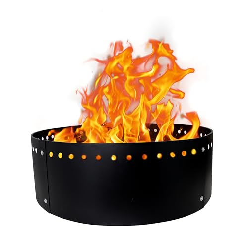 FEBTECH 91,4 cm Feuerschalenring – 30,5 cm Höhe, runder Einsatz für DIY-Feuerstellen im Freien – ideal für den Einsatz im Boden oder über dem Boden in Gärten oder Campingplätzen FEBTECH 91,4 cm Feuerschalenring – 30,5 cm Höhe, runder Einsatz für DIY-Feuerstellen im Freien – ideal für den Einsatz im Boden oder über dem Boden in Gärten oder Campingplätzen von FEBTECH