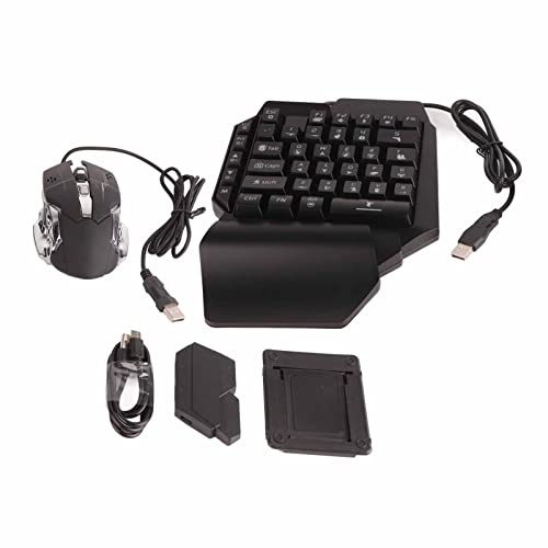 FECAMOS Gaming-Tastatur-Maus mit mechanischem Gefühl, unterstützt Handgelenkauflage, Gaming-Tastatur-Maus, ABS BT5.0, USB-Laufwerk, für Unterhaltung FECAMOS Gaming-Tastatur-Maus mit mechanischem Gefühl, unterstützt Handgelenkauflage, Gaming-Tastatur-Maus, ABS BT5.0, USB-Laufwerk, für Unterhaltung von FECAMOS