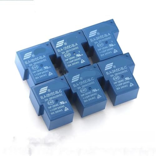 10Pcs Leistungsrelais SLA-05VDC-SL-A SLA-12VDC-SL-A SLA-24VDC-SL-A SLA-48VDC-SL-A 5V 12V 24V 48V 30A 5PIN(5V) von FEDDVJKB