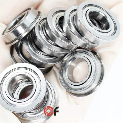 12x37x12 Mm 2PC Doppelt Geschirmt Tiefe Nut Flansch F6301 Z ZZ Kugellager F6301-2Z F6301Z von FEDDVJKB