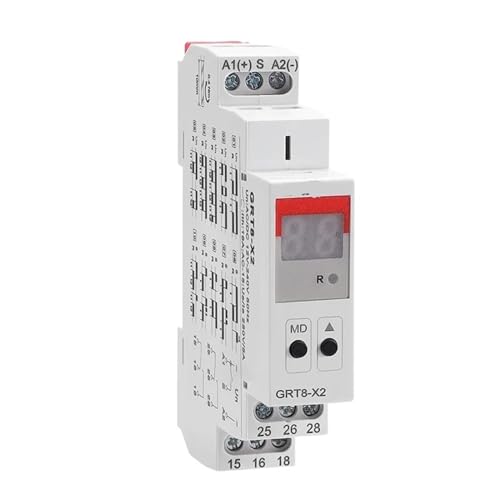 1Pcs GRT8-X Digital Display Multifunktions Timer Relais 16A Mit 20 Funktion Entscheidungen AC DC(GRT8-X2 ACDC12V-240V) von FEDDVJKB