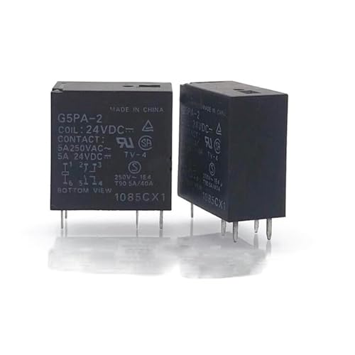 24V Relais G5PA-2 24VDC G5PA-2-24VDC G5PA2 24VDC DC24V 24V 5A 6PIN 10Pcs von FEDDVJKB
