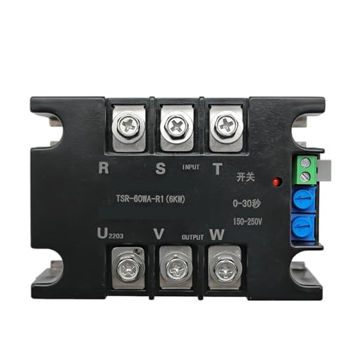 380V Motor Soft Start Controller Starter Stop Kühlkörper Drei-phase Motor Langsam Starten 1Pcs(R1 30WA-3KW) von FEDDVJKB