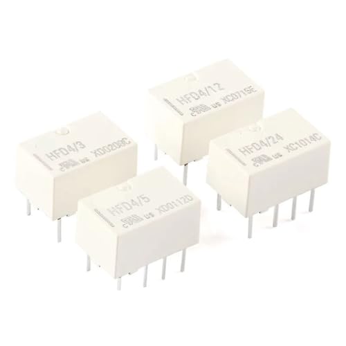 5/1 Stücke Signalrelais HFD4 HFD4-3 HFD4-5 HFD4-12 HFD4-24 DC 3V 5V 12V 24V 3VDC 5VDC 12VDC 24VDC 2A 8PIN(1 piece,HFD4-24) von FEDDVJKB