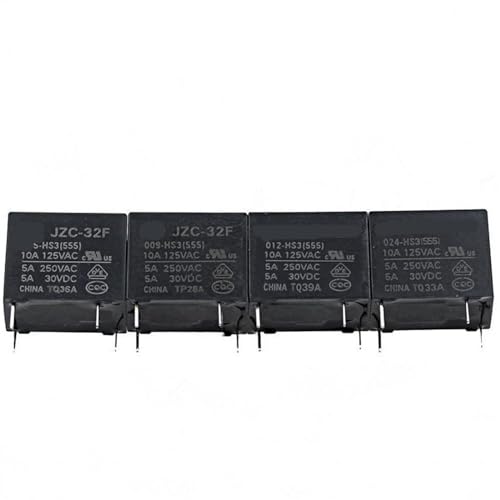 50 Stück Leistungsrelais HF32F JZC-32F-005-HS3 JZC-32F-009-HS3 JZC-32F-012-HS3 JZC-32F-024-HS3 5A 250VAC 4PIN(5V) von FEDDVJKB