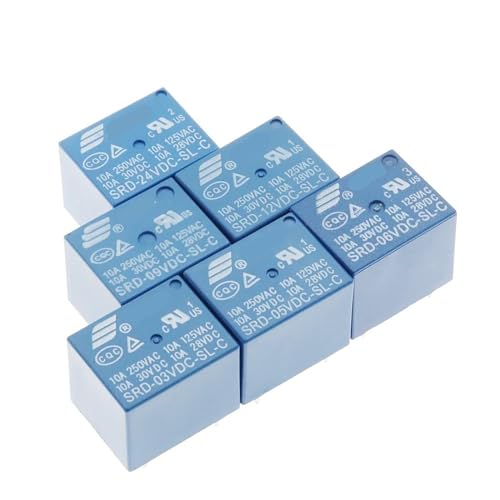 50 Stücke Relais SRD-03VDC-SL-C SRD-05VDC-SL-C SRD-06VDC-SL-C SRD-09VDC-SL-C SRD-12VDC-SL-C 10A 250VAC 5PIN(SRD-06VDC-SL-C 5Pin) von FEDDVJKB