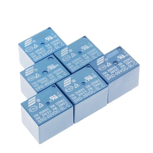 5Pcs Relais SRD-03VDC-SL-C SRD-05VDC-SL-C SRD-06VDC-SL-C SRD-09VDC-SL-C SRD-12VDC-SL-C 10A 250VAC 5PIN(SRD-12VDC-SL-C 5Pin) von FEDDVJKB