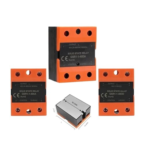 Einphasiges Halbleiterrelais AC 10A 25A 40A 60A 80A 100A 120A ohne Abdeckung GSR1-1 1 Stücke(DC to AC,80A) von FEDDVJKB