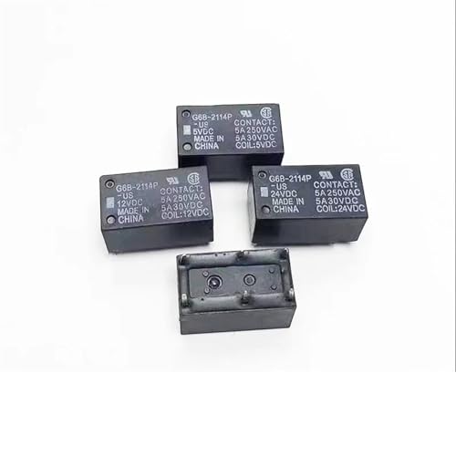 G6B-2114P-US G6B2114PUS 5V 12V 24V Relais 5VDC DC5V 5V 12VDC DC12V 12V 24VDC DC24V 24V 5A 6PIN 5Pcs(G6B-2114P-US-5VDC) von FEDDVJKB