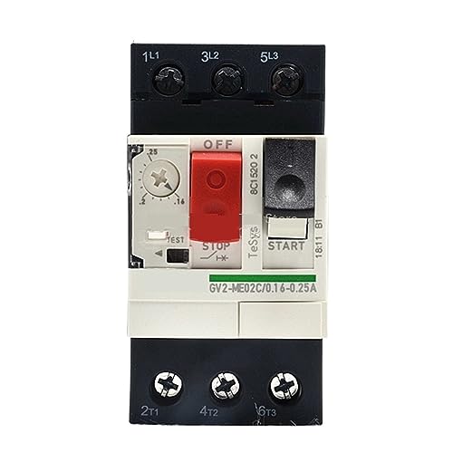 GV2-ME02C Motorschutzschalter GV2ME02C 0,16-0,25A Druckknopf 3P Thermomagnetischer Typ 1St von FEDDVJKB