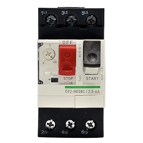 GV2-ME08C Motorschutzschalter GV2ME08C 2,5-4A Druckknopf 3P Thermomagnetischer Typ 1St von FEDDVJKB