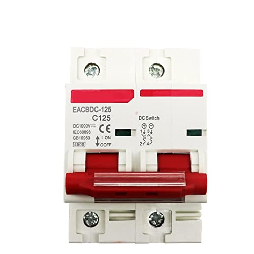 Solar Mini Circuit Breaker Schutz Schalter 80A 100A 125A 2P DC1000V Photovoltaik MCB PV System 1Pcs(100A) von FEDDVJKB