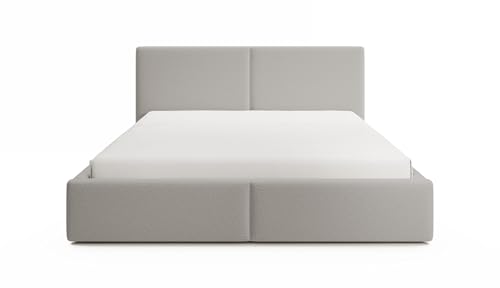 FEDVE Bett 120x200 Hellgrau - Toreira Slim Polsterbett Mit Bettkasten - Doppelbett Mit Stauraum Für Schlafzimmer FEDVE Bett 120x200 Hellgrau - Toreira Slim Polsterbett Mit Bettkasten - Doppelbett Mit Stauraum Für Schlafzimmer von FEDVE