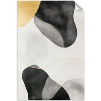 Selbstklebendes Poster – Wandsticker Abstrakte Spritzer Gold Grau Schwarz 20x30 cm Selbstklebendes Poster – Wandsticker Abstrakte Spritzer Gold Grau Schwarz 20x30 cm von FEEBY
