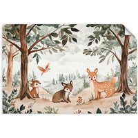 Selbstklebendes Poster – Wandsticker Blumen in einer Vase in einer 3D-Nische 30x20 cm von FEEBY