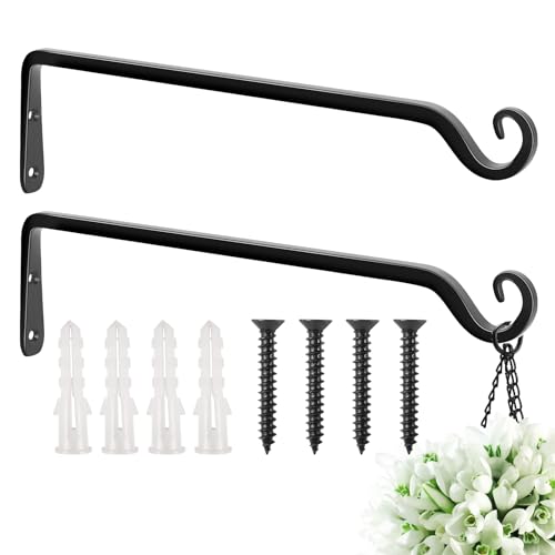 FEED GARDEN Wandhaken aus Eisen, 38,1 cm, TSH-10, gerade, hochgekräuselt, dekorative Hängepflanzen, Haken für Vogelfutterspender, Windspiele, Mantel, 2 Stück FEED GARDEN Wandhaken aus Eisen, 38,1 cm, TSH-10, gerade, hochgekräuselt, dekorative Hängepflanzen, Haken für Vogelfutterspender, Windspiele, Mantel, 2 Stück von FEED GARDEN