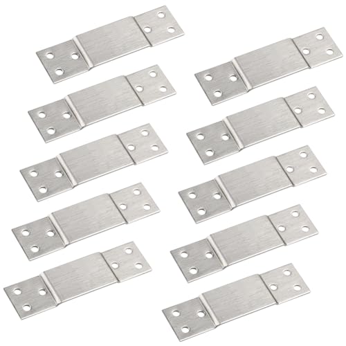 FEEIMOL 10 Stücke Schwerlast Haken Edelstahl Keramikfliesen Display Wandhaken U Winkel Halterung Aufhängen mit Schrauben für Spiegel Hängende Badezimmer Garderoben Küche Schwarz 20mm von FEEIMOL